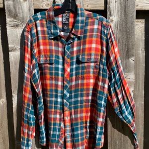Billabong Multicolored Flannel Shirt XL